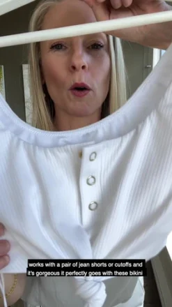 Cheeky Brazilian Bikini Bottoms White | Beach Bunny Swimwear -Bikini Seperates file 1009