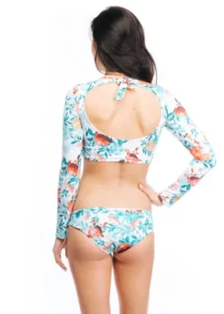 Long Sleeve Crop Top Bikini Set | Boamar -Bikini Seperates file 1078