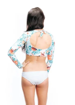 Long Sleeve Crop Top Bikini Set | Boamar -Bikini Seperates file 1079