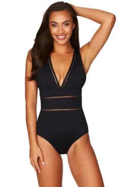 Black Slimming Swimsuit | Sea Level Australia