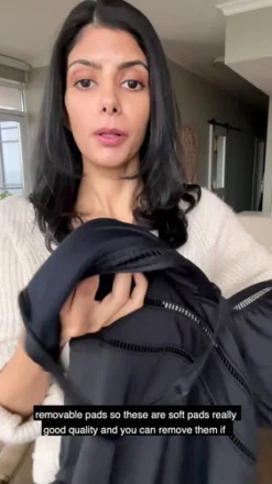 Black Slimming Swimsuit | Sea Level Australia -Bikini Seperates file 1112