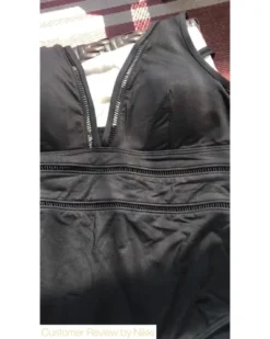 Black Slimming Swimsuit | Sea Level Australia -Bikini Seperates file 1114