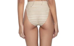 Striped High Waisted Bikini Bottoms | PQ Swim -Bikini Seperates file 1151