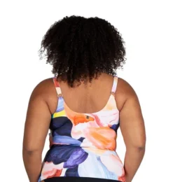 High Waist Tankini Set Abstract | Artesands -Bikini Seperates file 1292