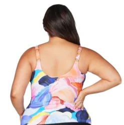 High Waist Tankini Set Abstract | Artesands -Bikini Seperates file 1296