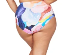 High Waist Tankini Set Abstract | Artesands -Bikini Seperates file 1297