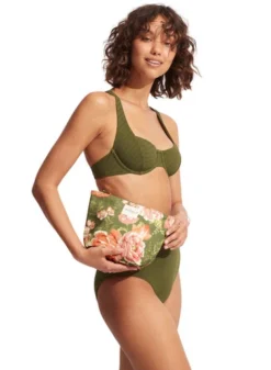 Green Underwire Bikini Top Sustainable | Seafolly -Bikini Seperates file 1301