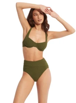 Green Underwire Bikini Top Sustainable | Seafolly -Bikini Seperates file 1305
