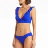 Frilly Bikini Top Cobalt Sustainable | Sea Level Australia