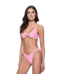 Flower Bikini Top Reversible | PQ Swim -Bikini Seperates file 135