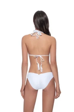 White Triangle Bikini Top Macrame | PQ Swim -Bikini Seperates file 1359