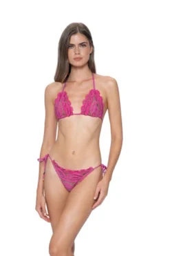 Hot Pink Triangle Bikini Set | PQ Swim -Bikini Seperates file 1371