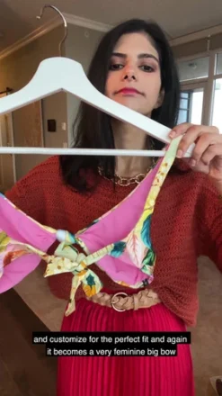 Flower Bikini Top Reversible | PQ Swim -Bikini Seperates file 138