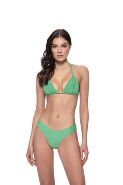 Green Bikini Top Macrame | PQ Swim
