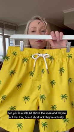 Palm Tree Swim Trunks | Island Haze -Bikini Seperates file 1435