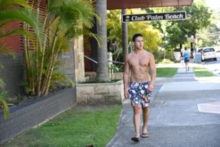 Mens Floral Swim Trunks | Island Haze