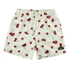 Mens Printed Swim Trunks Cherry | Island Haze