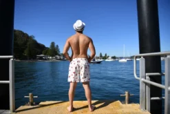 Mens Printed Swim Trunks Cherry | Island Haze -Bikini Seperates file 1479