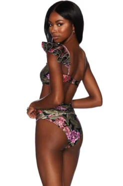 Belted Bikini Bottoms Tropical | Beach Riot -Bikini Seperates file 207