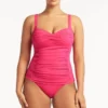 Hot Pink Tankini Top Sustainable | Sea Level Australia