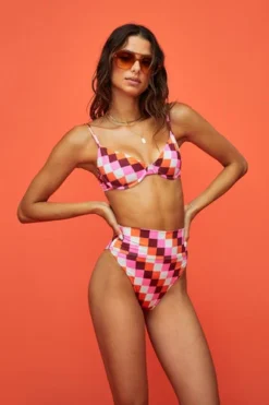 Checkered Bikini Top | Beach Riot