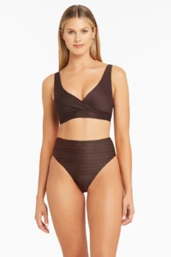 High Waisted Tummy Control Swimsuit Bottoms | Sea Level Australia