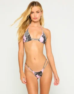 Snakeskin Bikini Top | Beach Bunny Swimwear