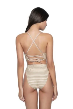 Striped Bikini Top | PQ Swim -Bikini Seperates file 370