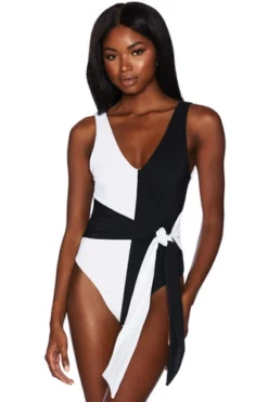Black And White One Piece Swimsuit | Beach Riot