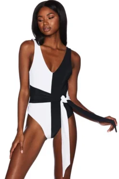 Black And White One Piece Swimsuit | Beach Riot -Bikini Seperates file 392