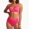 Pink Push Up Bikini Top Sustainable | Sea Level Australia