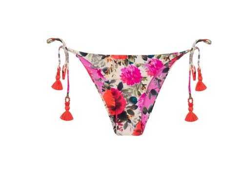 Floral Tie Side Bikini Swimsuit Bottoms Reversible | PQ Swim 9 Floral Tie Side Bikini Swimsuit Bottoms Reversible | PQ Swim - Image 9