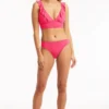 Pink Ruffle Bikini Set Sustainable | Sea Level Australia