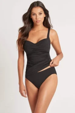 Black Tankini Set Sustainable | Sea Level Australia