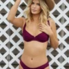 Burgundy Swim Suit Top | PQ Swim