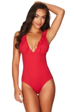 Red Swimsuit | Sea Level Australia -Bikini Seperates file 476