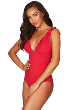 Red Swimsuit | Sea Level Australia -Bikini Seperates file 477