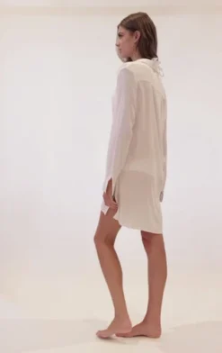 White Shirt Beach Cover Up | PQ Swim -Bikini Seperates file 490