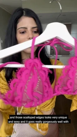 Hot Pink Bikini Bottoms Lace | PQ Swim -Bikini Seperates file 499