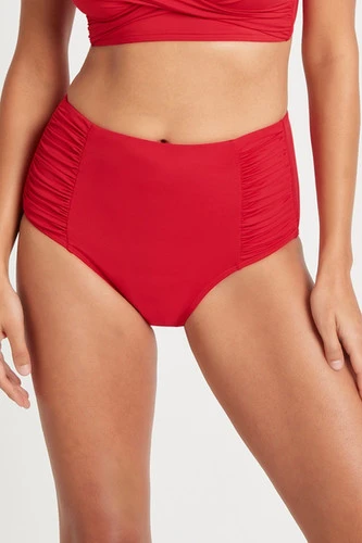 Tummy Control Bikini Bottoms Red Sustainable | Sea Level Australia 2 Tummy Control Bikini Bottoms Red Sustainable | Sea Level Australia - Image 2