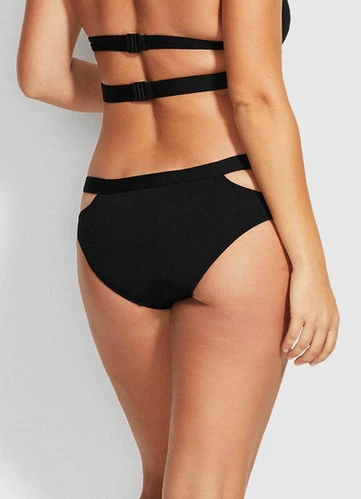 Hipster Bikini Bottoms Black | Seafolly 2 Hipster Bikini Bottoms Black | Seafolly - Image 2