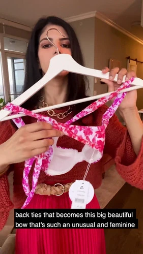 Pink Floral Bikini Top | PQ Swim 4 Pink Floral Bikini Top | PQ Swim - Image 4