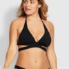 Strappy Bikini Top Black | Seafolly