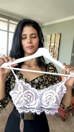 Bralette Swim Top White Lace | PQ Swim -Bikini Seperates file 647