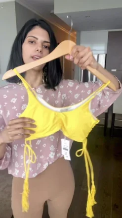 Yellow Bikini Top | PQ Swim -Bikini Seperates file 667