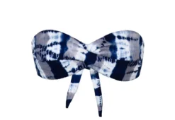 Blue Bikini Tie Dye Bandeau Top | PQ Swim -Bikini Seperates file 779