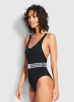 Belted One Piece Swimsuit | Seafolly -Bikini Seperates file 862