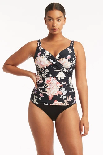 Tankini Top With Built In Bra Sustainable | Sea Level Australia 1 Tankini Top With Built In Bra Sustainable | Sea Level Australia