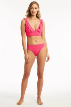 Pink Swim Bottoms Sustainable | Sea Level Australia -Bikini Seperates file 947