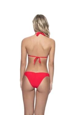 Red Halter Bikini Set Lace | PQ Swim -Bikini Seperates file 961